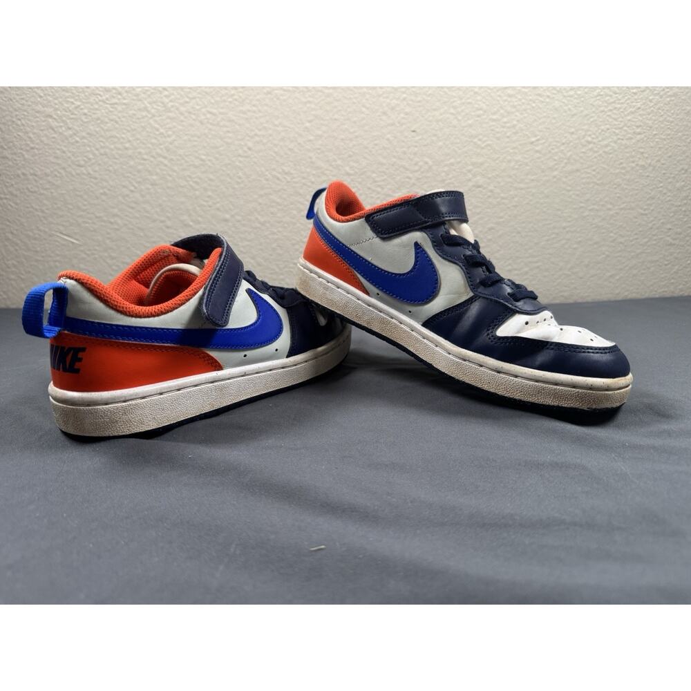 Nike Court Borough Low Recraft TD White Navy Orange Toddle Kids DV5458-401 3Y